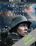 All Quiet on the Western Front UHD 4K Blu-ray