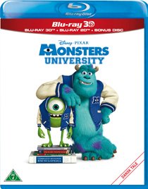 Monsters University 3D blu-ray anmeldelse Monsters University 3D blu-ray anmeldelse