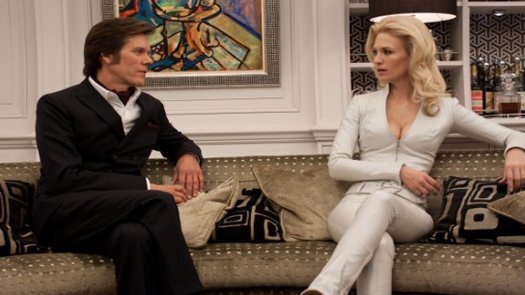 Kevin Bacon som Sebastian Shaw & January Jones som Emma Frost Kevin Bacon som Sebastian Shaw & January Jones som Emma Frost
