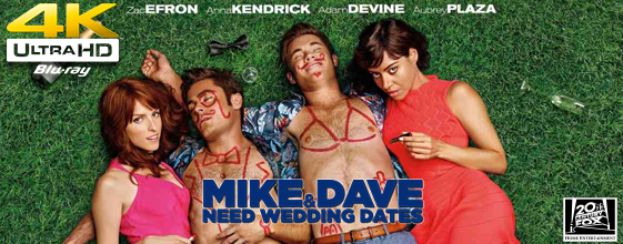 Mike and Dave Need Weddding Dates UHD 4K blu-ray anmeldelse Mike and Dave Need Weddding Dates UHD 4K blu-ray anmeldelse