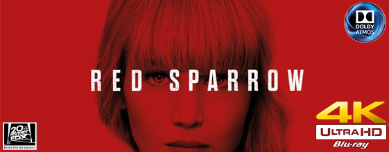 Red Sparrow UHD 4K blu-ray anmeldelse Red Sparrow UHD 4K blu-ray anmeldelse